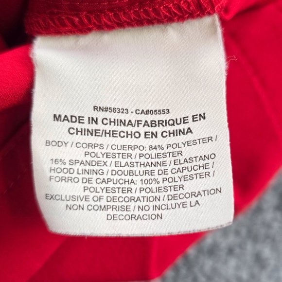 Nike Dri-Fit Half Zip Front Pocket Hoodie Windbreaker Jacket Women's Small- Red - Picture 11 of 12